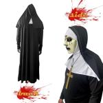 Deluxe Halloween Nun Costume with Scary Mask