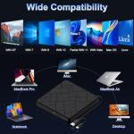 Slim Portable USB 3.0 External CD/DVD Drive