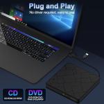 Slim Portable USB 3.0 External CD/DVD Drive