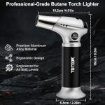 TBTeek Blow Torch with Adjustable Flame & Safety Lock