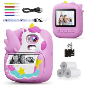 Kids Instant Camera with 32GB Card - Purple