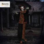 Animated Talking Circus Clown Halloween Decoration