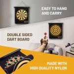 GrassVillage Magnetic Dartboard Set - 6 Darts Included