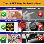 GrassVillage Magnetic Dartboard Set - 6 Darts Included