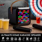 Portable Karaoke Machine with Wireless Microphones & Lights