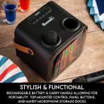 Portable Karaoke Machine with Wireless Microphones & Lights