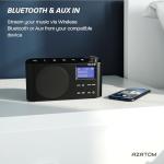 Portable Digital Radio with Bluetooth and Dual Alarm