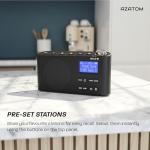 Portable Digital Radio with Bluetooth and Dual Alarm