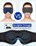 LC-dolida 3D Sleep Mask with Headphones, Indigo Blue