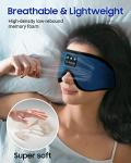 LC-dolida 3D Sleep Mask with Headphones, Indigo Blue