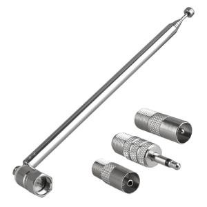 Telescopic Indoor FM Radio Antenna 75cm 75 Ohm