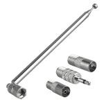 Telescopic Indoor FM Radio Antenna 75cm 75 Ohm