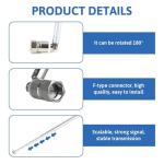 Telescopic Indoor FM Radio Antenna 75cm 75 Ohm