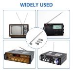 Telescopic Indoor FM Radio Antenna 75cm 75 Ohm