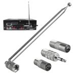 Telescopic Indoor FM Radio Antenna 75cm 75 Ohm
