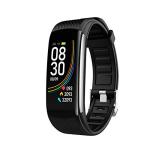 HUYA Black Smartwatch for Women with Heart Rate Monitor