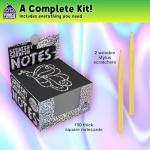 Silver Holographic Scratch Notes with Stylus - 150 Sheets