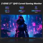 Z-Edge 27-inch Curved Gaming Monitor 2560x1440