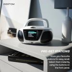 AZATOM Zenith Z4 Silver: DAB+ CD FM Bluetooth Speaker