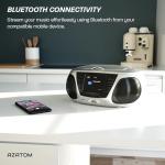 AZATOM Zenith Z4 Silver: DAB+ CD FM Bluetooth Speaker