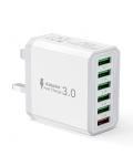 33W 6-Port Fast Charging USB Power Adapter