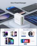 33W 6-Port Fast Charging USB Power Adapter