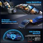 4K Dual Channel Dash Cam with WiFi & Night Vision