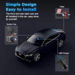 4K Dual Channel Dash Cam with WiFi & Night Vision