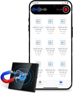 64GB Mini Voice Recorder with Voice Activation