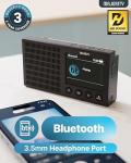 Bluetooth DAB/DAB+ Radio | Rechargeable Battery | 20 Presets