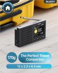 Bluetooth DAB/DAB+ Radio | Rechargeable Battery | 20 Presets