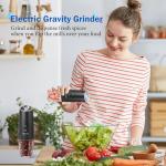 Gravity Electric Salt and Pepper Grinder Set - 2 Pcs