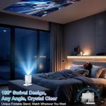 WiFi Mini Projector - 4K 1080P, Portable, Bluetooth