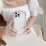 Pretty Purple Wave Frame iPhone 11 Case