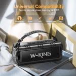 W-KING 60W Portable Bluetooth Speaker - Waterproof & Long Battery