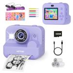 Kids Instant Print Selfie Camera - Purple