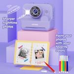 Kids Instant Print Selfie Camera - Purple