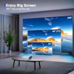 XuanPad Mini Projector - Full HD 1080P, Portable