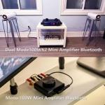 NEOHIPO Mini Bluetooth Stereo Power Amplifier 50W