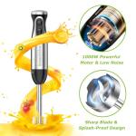 Bonsenkitchen 4-in-1 Stainless Steel Hand Blender