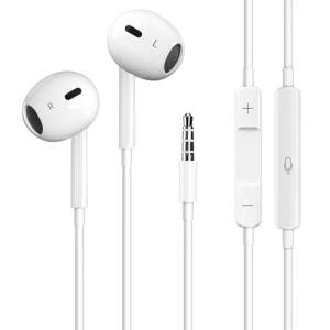 Lightweight Wired Earbuds with Microphone and Noise Isolation