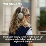 Sony WH-1000XM5 Wireless Noise Cancelling Headphones - Smoke Pink