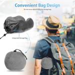 LUXSURE Memory Foam Travel Neck Pillow - Grey