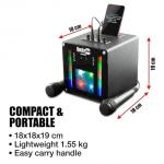 RockJam Bluetooth Karaoke Machine with Microphones & LED