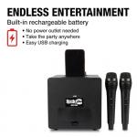 RockJam Bluetooth Karaoke Machine with Microphones & LED