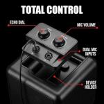 RockJam Bluetooth Karaoke Machine with Microphones & LED