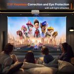 1080P HD Mini Projector, 12000L Lumens, Portable