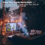 1080P HD Mini Projector, 12000L Lumens, Portable