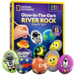 Glow in The Dark Rock Painting Kit - Kids' Arts & Crafts
