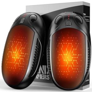 Portable Rechargeable Hand Warmers - Long Lasting, 3 Heat Levels